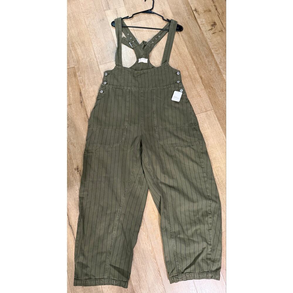 Free People We the free Felix striped overalls - Picture 3 of 6